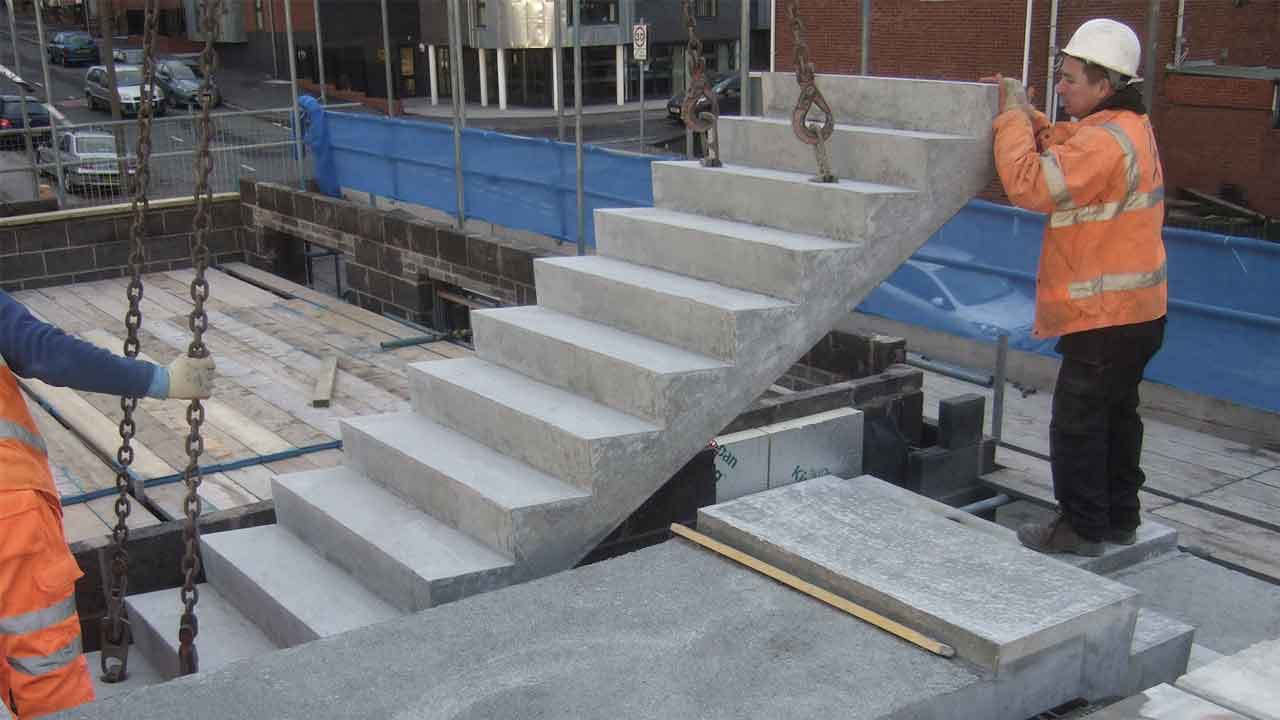 precast concrete stairs, precast stairs, concrete stairs